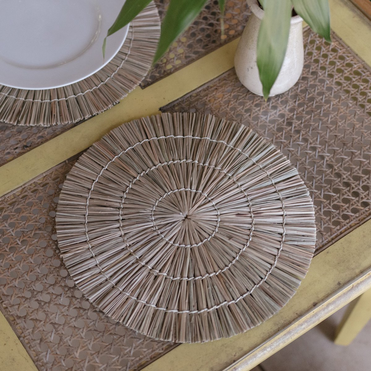 Set de table (Lot de 2, 4 ou 6) 35 cm | Set de table ALANG en jonc de mer