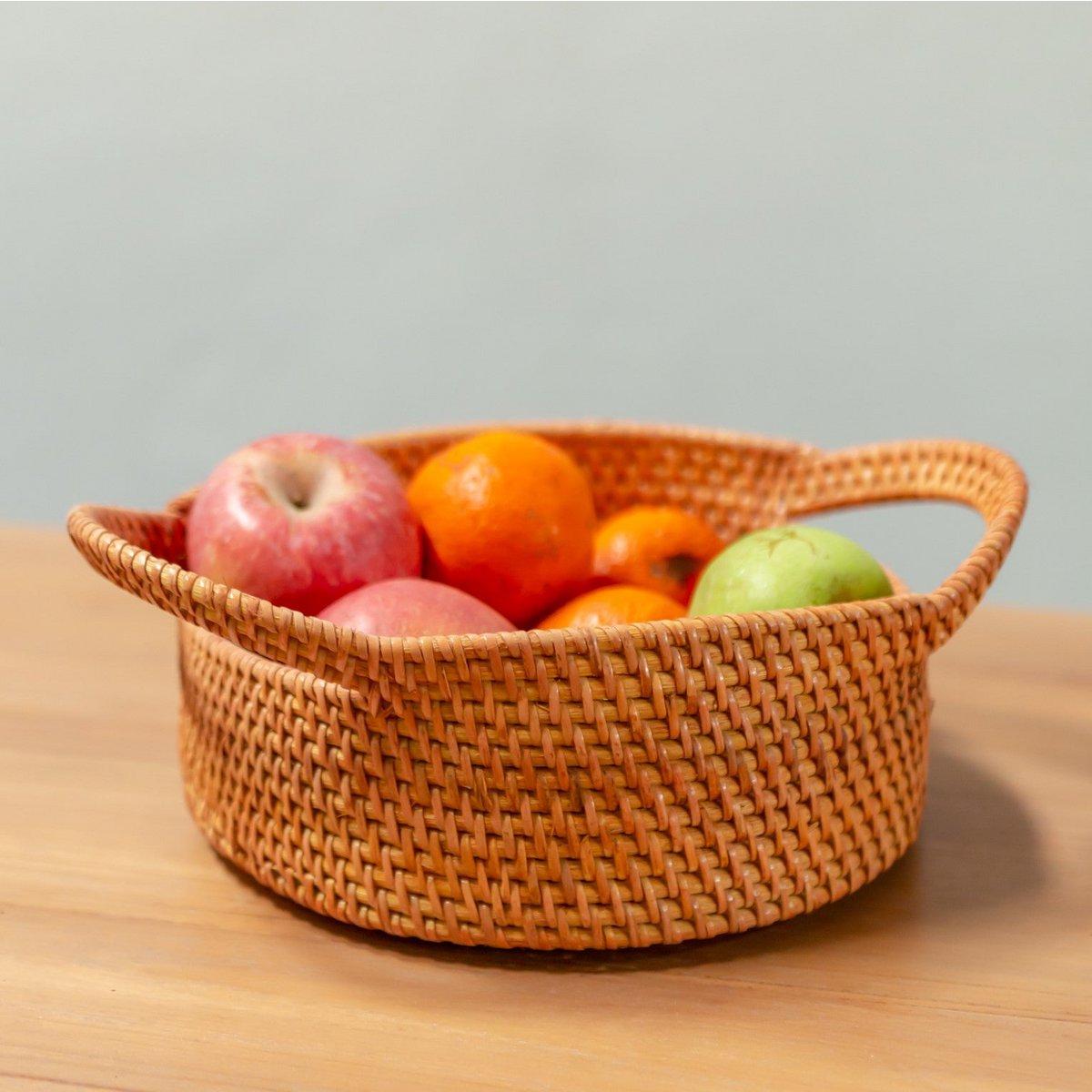 Petit panier de rangement en rotin Panier décoratif SUWARI (2 tailles) idéal comme panier à pain ou bol à fruits