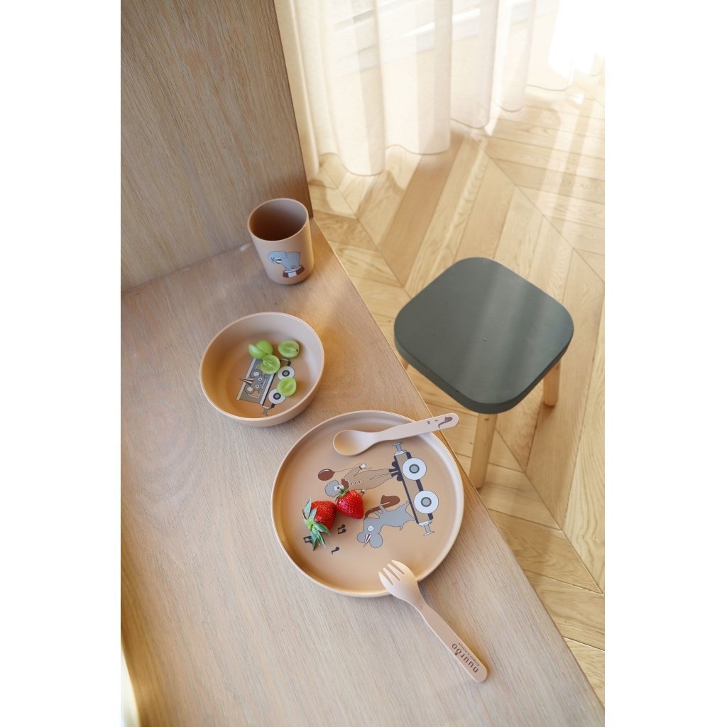 Ensemble de couverts Carl en bioplastique (PLA) 4 pcs.