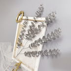 Fleur décorative feuilles d'eucalyptus argent h90cm