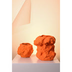 Art de la Table Vase en céramique aux allures de rocaille, en orange tendance CHU20OR Zistyhome art de la table