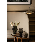 Vase au design moderne, best-seller tendance, verre gris foncé de haute qualité, CUZ11GR