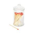 Allumettes en pot verre transparent -  lot de 40 AULICA