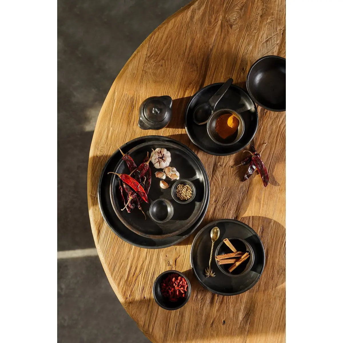 Assiette Creuse Brûlée - Noir - M Bazar Bizar Living