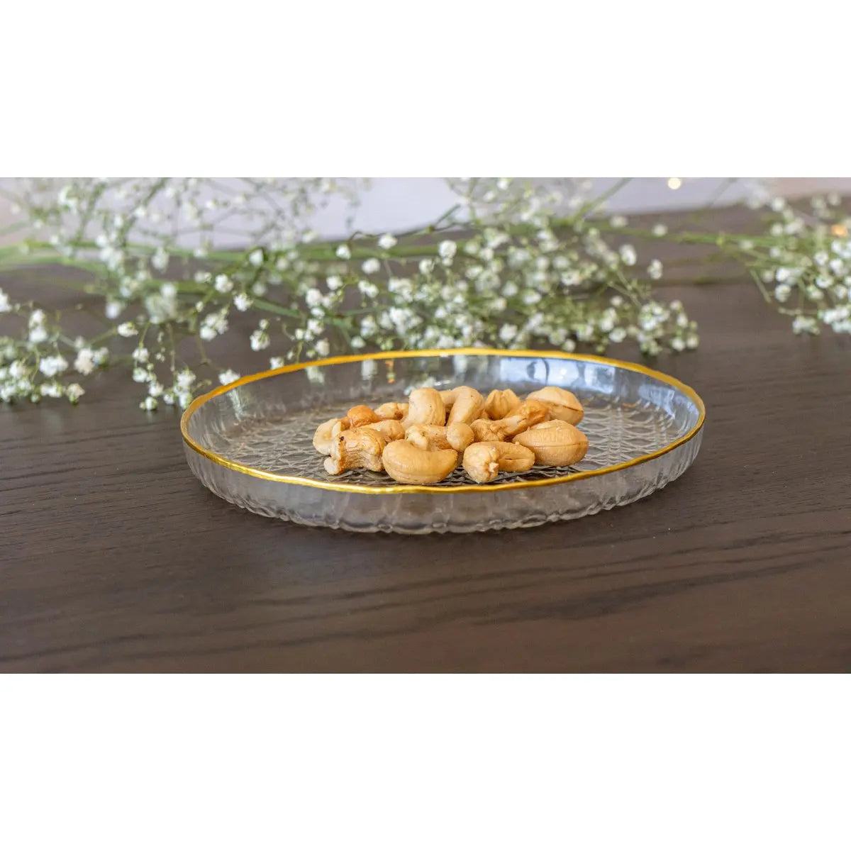 Assiette à dessert bulle goldline 16x16x2cm AULICA