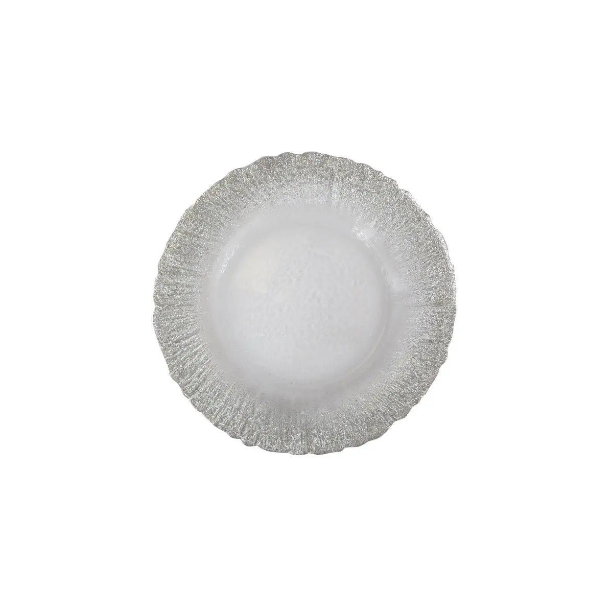 Assiette à dessert flash argent 21cm AULICA