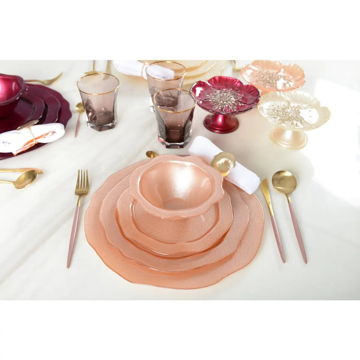 Assiette à dessert saumon AULICA