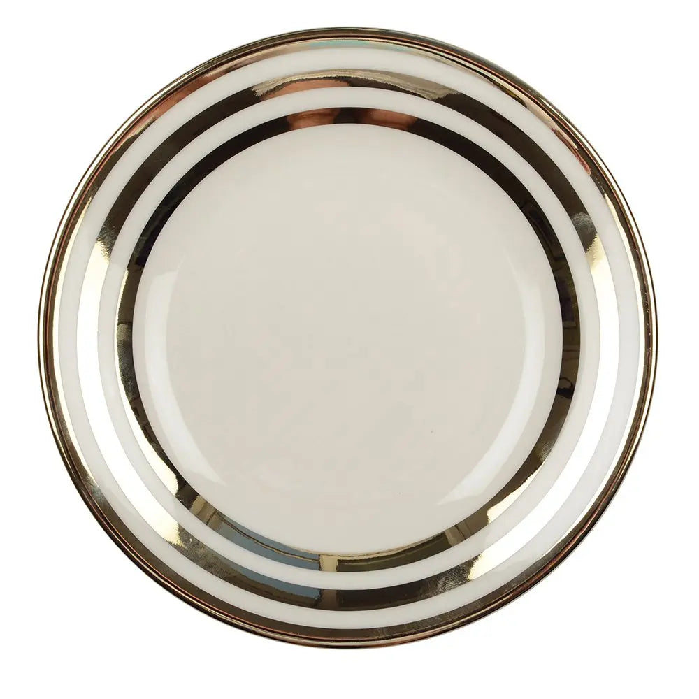 Assiette à dessert triple filet or 18cm AULICA