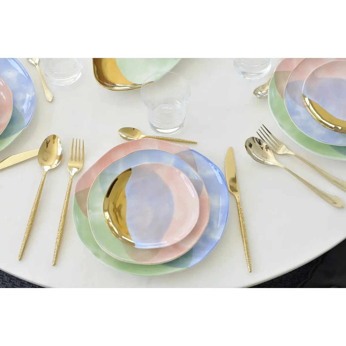 Assiette à pain tricolore-Paradise AULICA