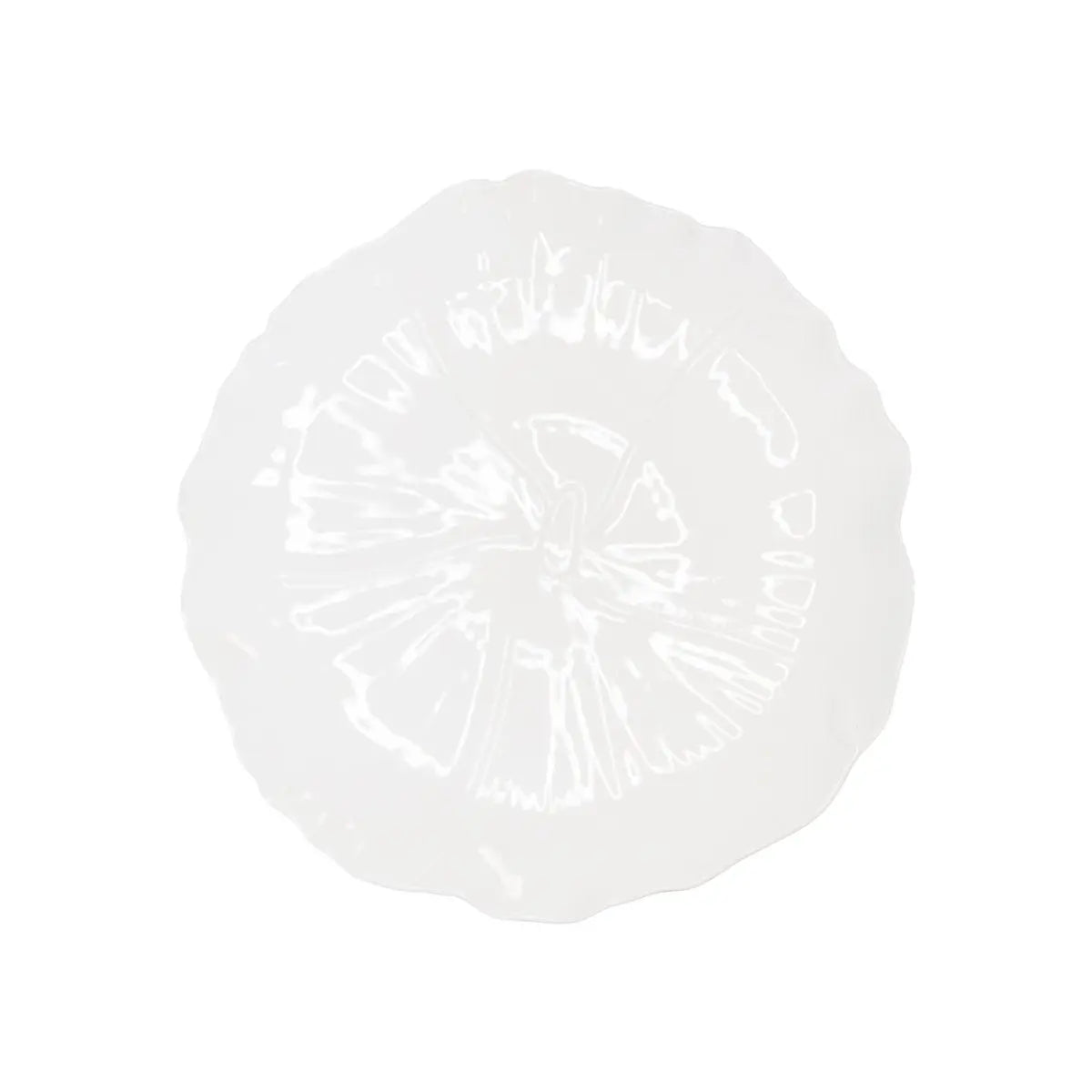 Assiette de présentation / plat fleur blanche 35cm AULICA