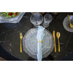 Assiette de service transparente 33cm AULICA