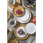 Assiette plate Tabo Blanc Mica Decorations