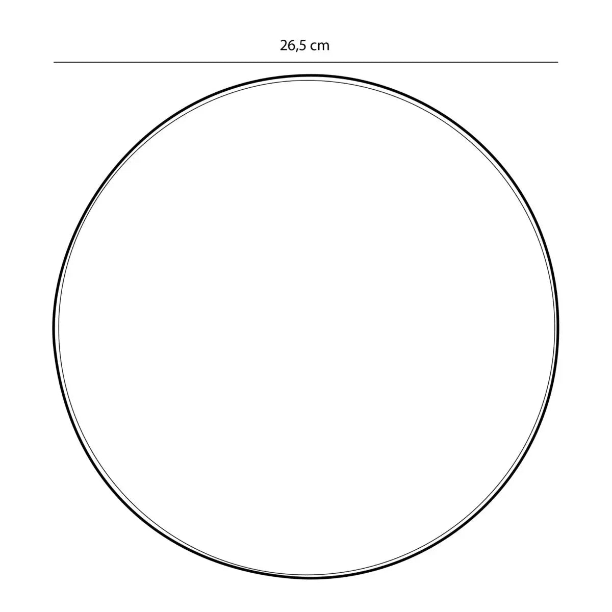 Assiette plate Tabo Noir Mica Decorations