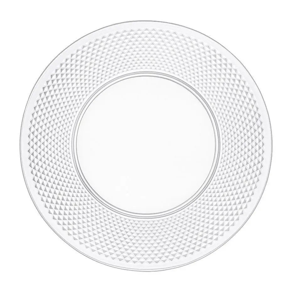 Assiette plate acrylique diamant AULICA