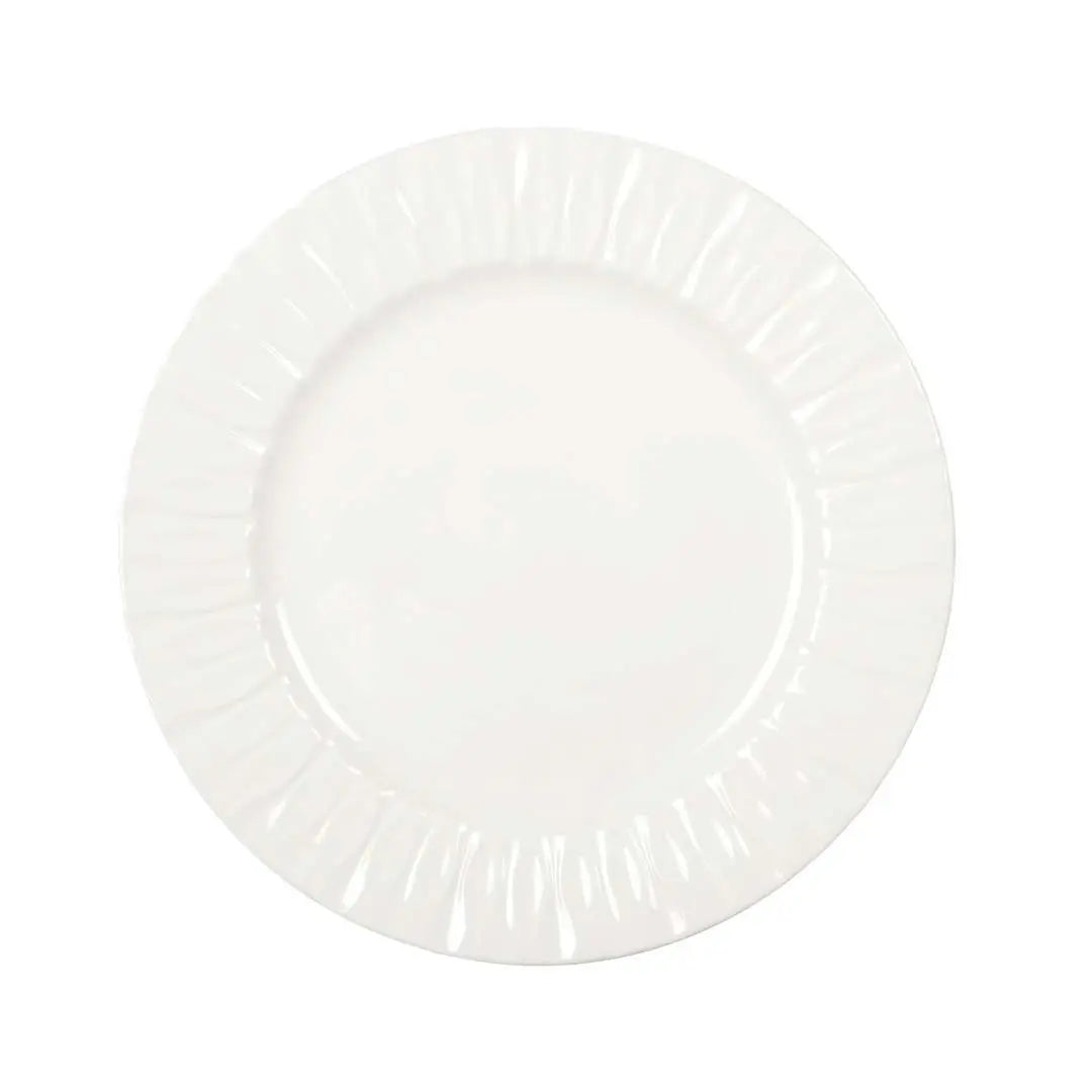 Assiette plate blanche Lilia 26.5x26.5x2.3cm AULICA