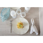 Assiette plate blanche rosa 27x27x2.8cm AULICA