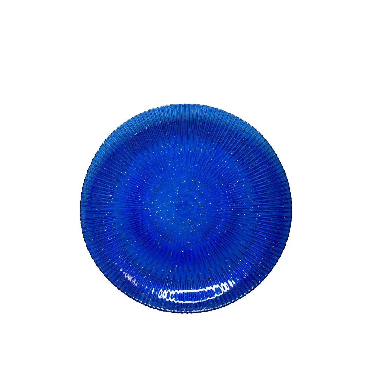 Assiette plate bleue constellation 28x28x2.5cm AULICA