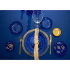 Assiette plate bleue constellation 28x28x2.5cm AULICA