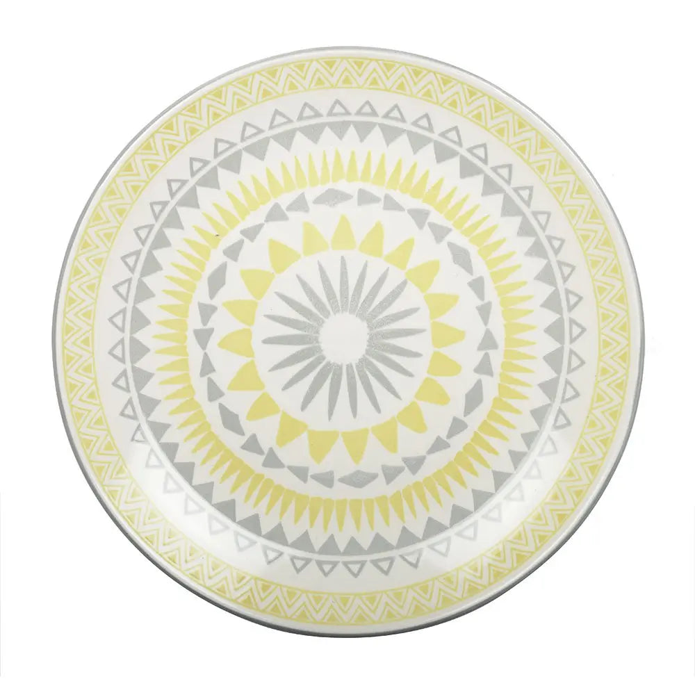 Assiette plate jaune - coachella AULICA