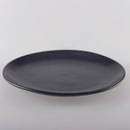 Assiette plate noire avec éclat 27cm AULICA