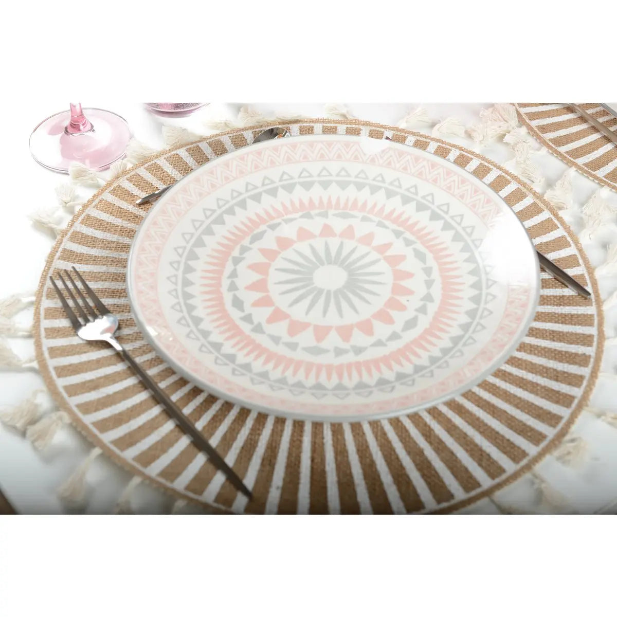 Assiette plate rose - coachella AULICA