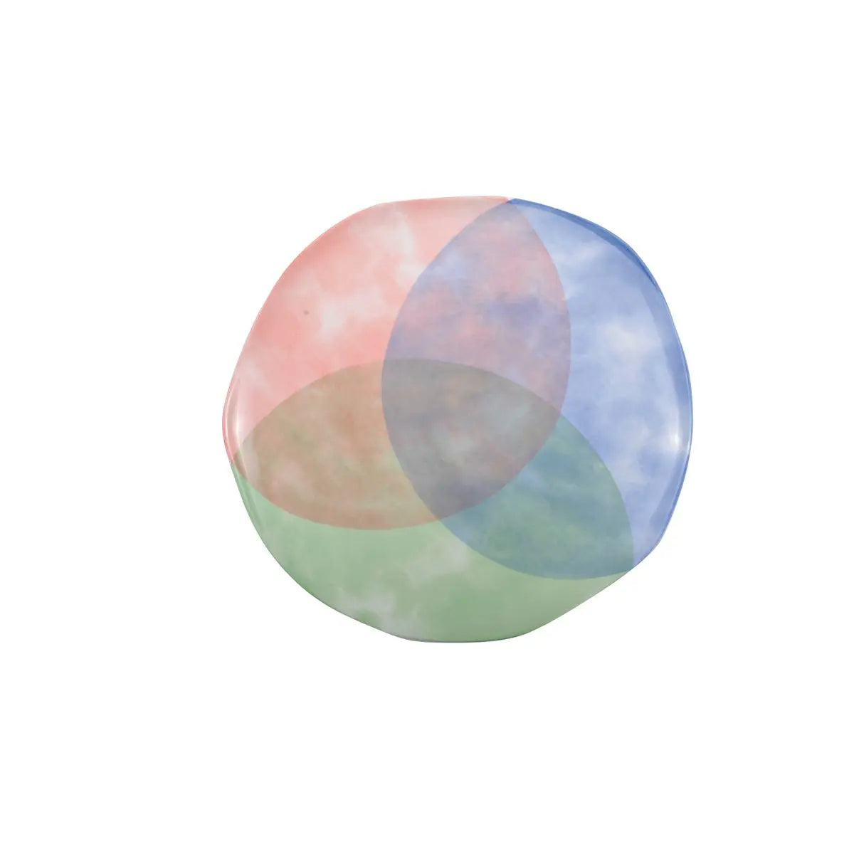 Assiette plate tricolore-Paradise AULICA