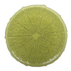 Assiette plate verte 28cm - citron AULICA