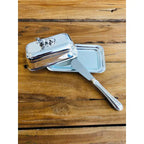 Beurrier EDZARD avec assiette en verre, argenté, 8 x 13 cm, avec couteau à beurre assorti EDZARD-SHOP.com