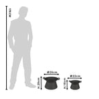 Bloempot (2) Ø 28x20 cm / Ø 22x16 cm Clayre & Eef.