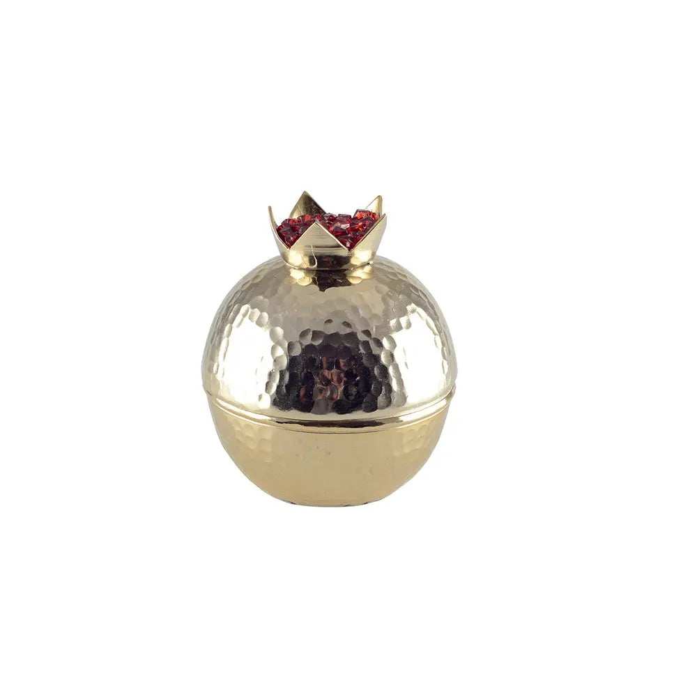 Boîte dorée grenade 12.5x12.5x15cm AULICA