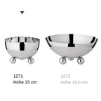 Bol Chicago (hauteur 9 cm, Ø 15 cm), poli, acier inoxydable EDZARD-SHOP.com