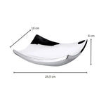 Bol Dallas (19 x 19 cm) carré, acier inoxydable hautement poli, bol décoratif, coupe à fruits EDZARD-SHOP.com