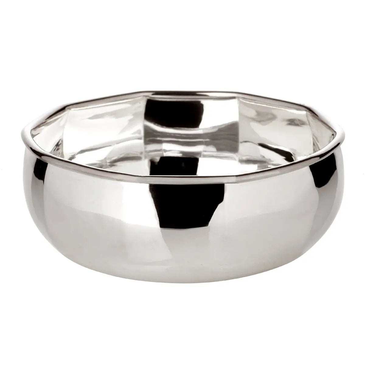 Bol EDZARD, bol décoratif, bol de service Dix, 10 faces, lourd argenté, diamètre 10 cm, hauteur 4 cm EDZARD-SHOP.com