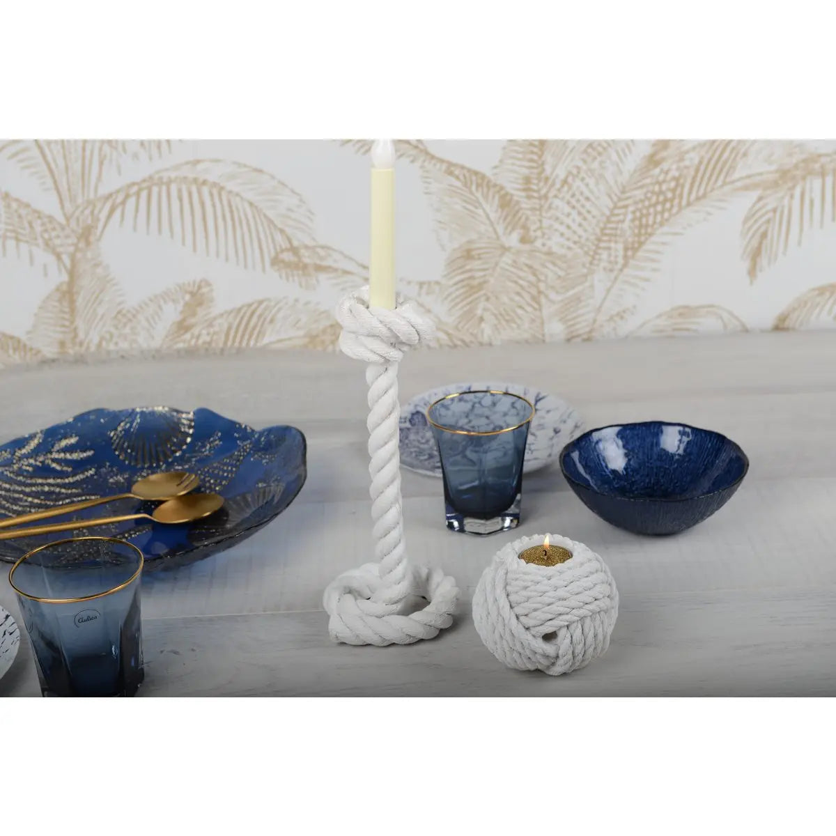 Bol à soupe bleu indigo AULICA