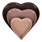 Bol déco Lot de 3 Coeur Ø 24 / Ø 19 / Ø 13 cm Multicolore Métal Clayre & Eef.