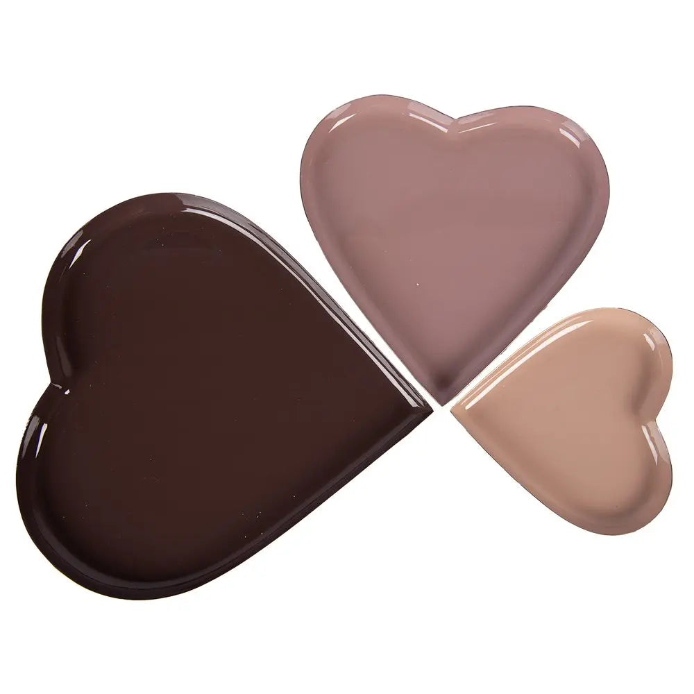 Bol déco Lot de 3 Coeur Ø 24 / Ø 19 / Ø 13 cm Multicolore Métal Clayre & Eef.