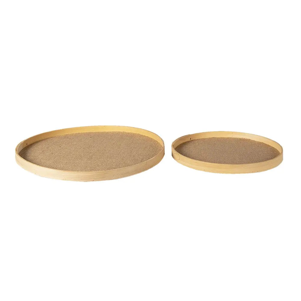 Bol décoratif (set 2) Ø 40x3 / Ø 31x3 cm Clayre & Eef.