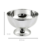 Bol décoratif à pied EDZARD Palma, argenté, diamètre 19 cm EDZARD-SHOP.com
