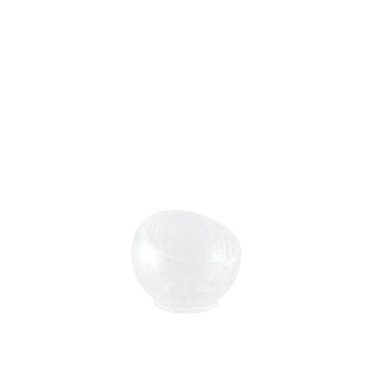 Bol en verre effet craquelé petit modèle 15x15x13cm AULICA