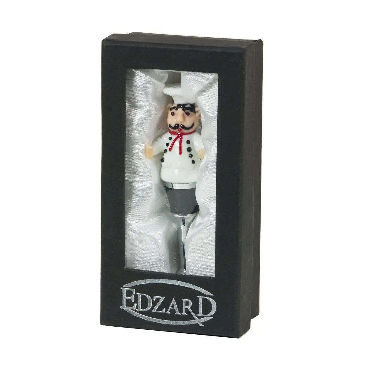 Bouchon de bouteille EDZARD Gourmet pour champagne, vin et vin mousseux, hauteur 12 cm, type verre de Murano, fait main EDZARD-SHOP.com