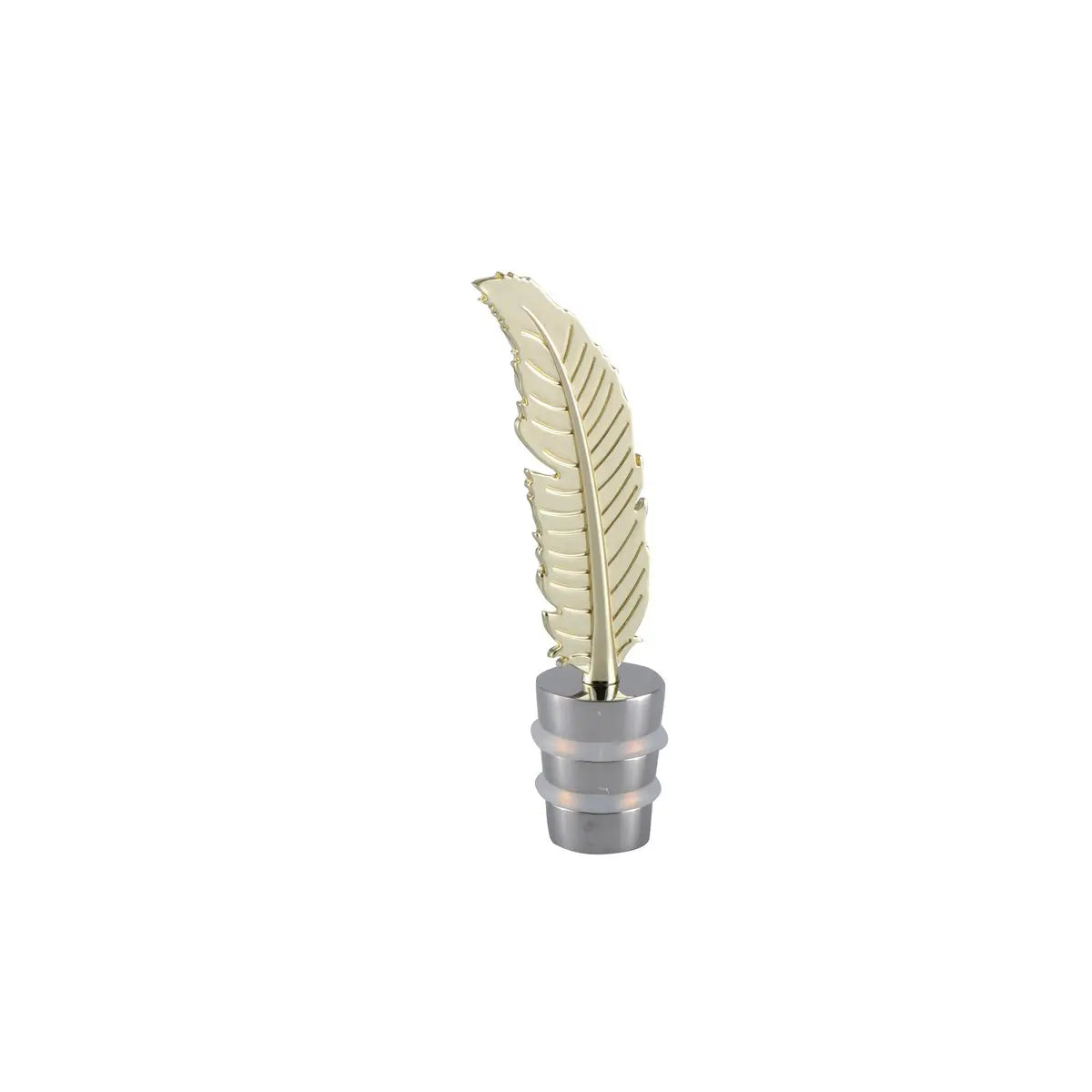 Bouchon de bouteille plume doré AULICA