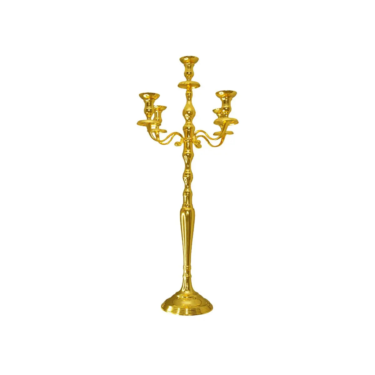 Bougeoir 5 feux doré 100cm AULICA