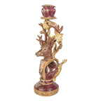Bougeoir Cerf 14x11x31 cm Plastique Marron Clayre & Eef.