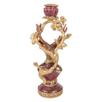 Bougeoir Cerf 14x11x31 cm Plastique Marron Clayre & Eef.
