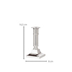 Bougeoir EDZARD Chandelier Kent, argenté, résistant au ternissement, hauteur 16 cm EDZARD-SHOP.com