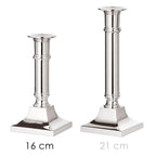 Bougeoir EDZARD Chandelier Kent, argenté, résistant au ternissement, hauteur 16 cm EDZARD-SHOP.com