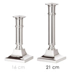 Bougeoir EDZARD Chandelier Kent, argenté, résistant au ternissement, hauteur 21 cm EDZARD-SHOP.com