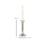Bougeoir EDZARD Fiona pour bougie bâton, hauteur 18 cm, noble argenté, protégé contre la ternissure EDZARD-SHOP.com