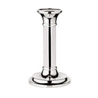 Bougeoir EDZARD Fiona pour bougies en bâtonnet, hauteur 15 cm, noble argenté, résistant au ternissement EDZARD-SHOP.com