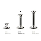 Bougeoir EDZARD Fiona pour bougies en bâtonnet, hauteur 15 cm, noble argenté, résistant au ternissement EDZARD-SHOP.com